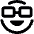 Smiley Glasses Alternate Icon from Ultimate Bold Set | Free Download as SVG Vector and Transparent PNG | Streamline icons