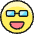 Smiley Glasses Icon from Ultimate Colors Set