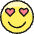 Smiley In Love Icon from Ultimate Colors Set