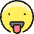 Smiley Tongue 3 Icon from Ultimate Colors Set | Free Download as SVG Vector and Transparent PNG | Streamline icons