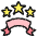 Ranking Stars Ribbon Icon from Ultimate Colors - Free Set