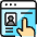Social Profile Click icon - Free transparent PNG, SVG. No sign up needed.