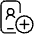 Social Profile Smartphone Add Icon from Ultimate Light Set