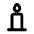 Candle Icon from Rounded Line - Material Pro Set