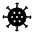 Coronavirus Fill Icon from Outlined Fill - Material Symbols Set