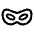 Domino Mask Icon from Outlined Line - Material Symbols Set