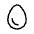 Download free Egg PNG, SVG vector icon from Sharp Line - Material Symbols set.