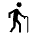 Elderly Icon from Outlined Line - Material Symbols Set