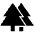 Forest Fill Icon from Outlined Fill - Material Symbols Set