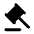Gavel Fill Icon from Rounded Fill - Material Pro Free Set