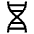 Genetics Icon from Sharp Line - Material Symbols Set