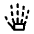 Hand Bones Icon from Sharp Line - Material Symbols Set