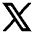 Logo Twitter X Fill Icon from Sharp Fill - Material Pro Set