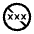 No Adult Content Fill Icon from Outlined Fill - Material Symbols Set