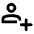 Person Add Icon from Rounded Line - Material Pro Set