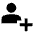 Person Add Fill Icon from Outlined Fill - Material Pro Set