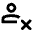Person Cancel Icon from Rounded Line - Streamline Material Set