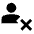 Person Cancel Fill Icon from Outlined Fill - Material Pro Set