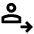 Person Following Icon from Sharp Line - Material Pro Set