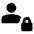 Person Lock Fill Icon from Rounded Fill - Material Pro Set