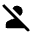 Person Off Fill Icon from Rounded Fill - Material Pro Set
