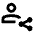 Person Share Icon from Rounded Line - Material Pro Set