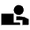 Person Work Fill Icon from Sharp Fill - Material Pro Set