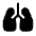 Pulmonology Fill Icon from Outlined Fill - Material Symbols Set