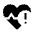 Pulse Alert Fill Icon from Sharp Fill - Material Symbols Set