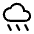 Rainy Icon from Rounded Line - Material Symbols Set