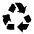Download free Recycling PNG, SVG vector icon from Sharp Line - Material Symbols set.
