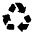 Recycling Icon from Rounded Line - Material Symbols Set