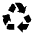 Recycling Fill Icon from Outlined Fill - Material Symbols Set