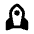 Rocket Fill Icon from Rounded Fill - Material Pro Set