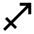 Sagittarius Zodiac Fill Icon from Sharp Fill - Material Pro Set
