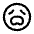 Sentiment Frustrated Icon from Outlined Line - Material Symbols Set