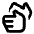 Sign Language Icon from Rounded Line - Material Pro Set