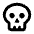 Skull Icon from Rounded Line - Material Pro Set
