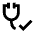 Stethoscope Check Fill Icon from Sharp Fill - Material Pro Set
