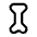 Tibia Icon from Sharp Line - Material Symbols Set