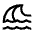 Tsunami Icon from Sharp Line - Material Symbols Set