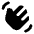 Waving Hand Fill Icon from Rounded Fill - Material Pro Set