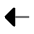 Arrow Left Icon from Solar Bold Duotone Set