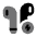 Airbuds Charge Icon from Solar Bold Duotone Set
