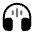 Headphones Round Sound Icon from Solar Bold Duotone Set