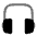 Headphones Square Icon from Solar Bold Duotone Set