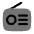 Radio Minimalistic Icon from Solar Bold Duotone Set