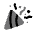 Confetti Minimalistic Icon from Solar Bold Duotone Set
