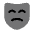 Mask Sad Icon from Solar Bold Duotone Set