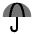 Umbrella Icon from Solar Bold Duotone Set